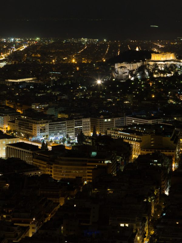 athens by night